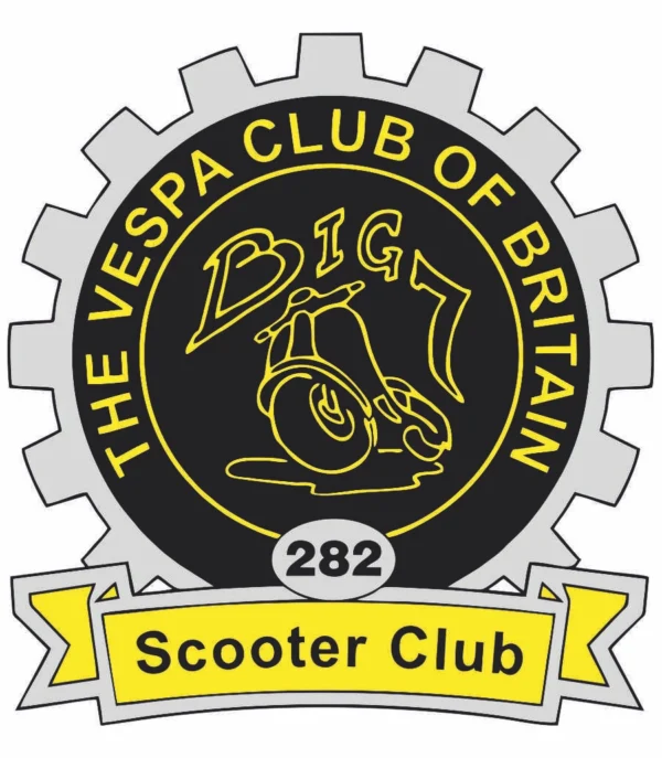 Big 7 Vespa Club Of Britain Sticker  - £2.25 inc vat & postage